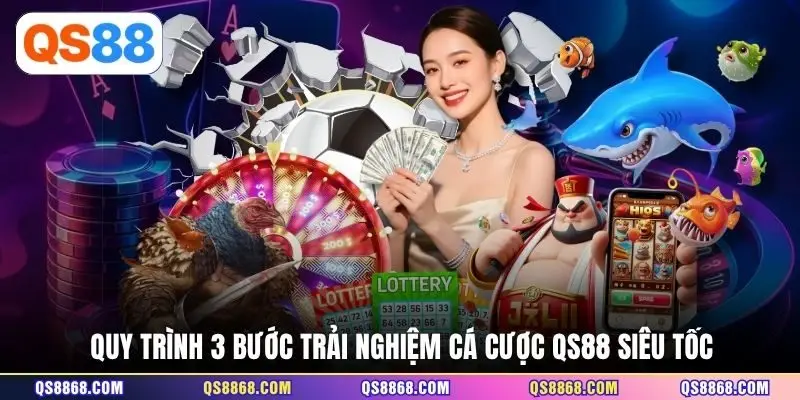 Quy trình 3 bước trải nghiệm cá cược QS88 siêu tốc